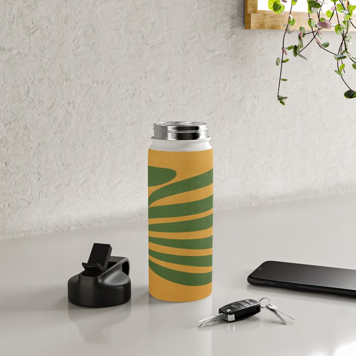 Golden Sunset: Paper Cutouts Matisse Edition  Water Bottle Gallery Image 4