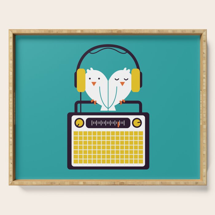 Radio Mode Love Serving Tray Gallery Image 1