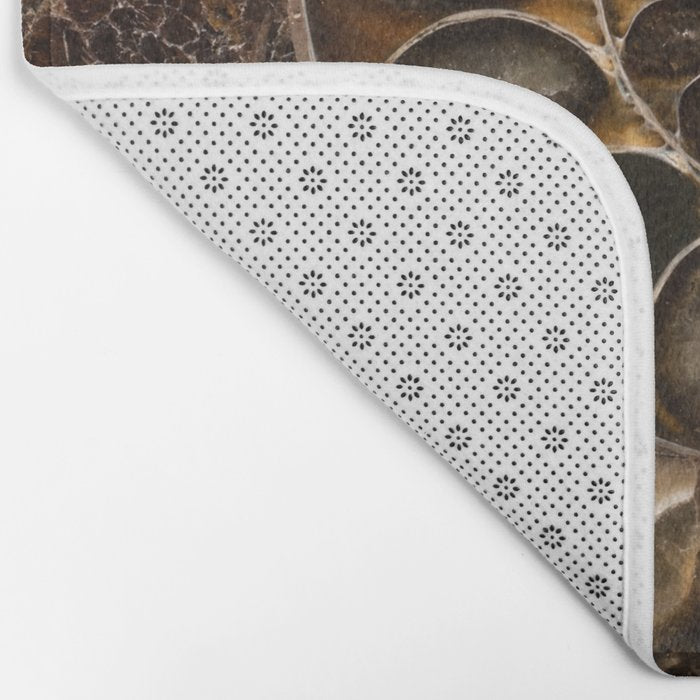 Earth treasures - Fossil in brown tones Bath Mat Gallery Image 2