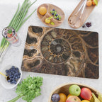 Earth treasures - Fossil in brown tones Cutting Board Gallery Image 2