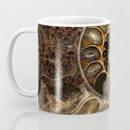 Earth treasures - Fossil in brown tones Coffee Mug Gallery Image 3