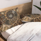 Earth treasures - Fossil in brown tones Pillow Sham Gallery Image 2