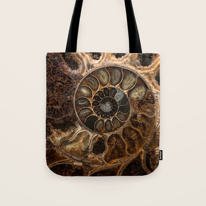 Earth treasures - Fossil in brown tones Tote Bag Gallery Image 1
