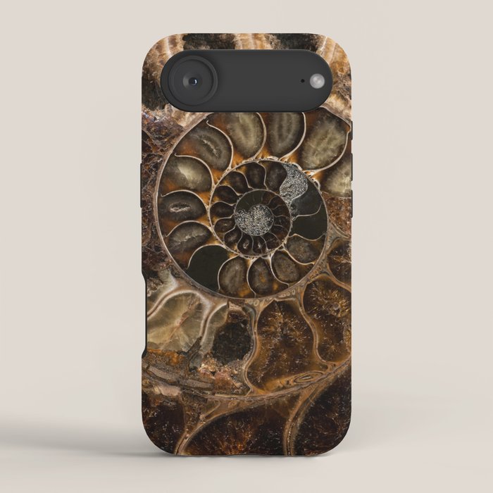 Earth treasures - Fossil in brown tones iPhone Case Gallery Image 2