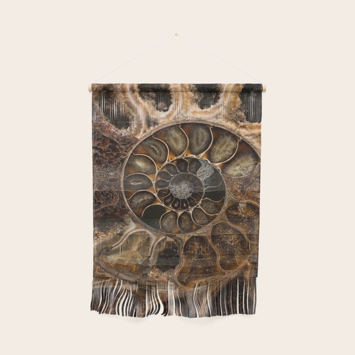 Earth treasures - Fossil in brown tones Wall Hanging Gallery Image 1