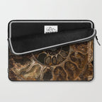 Earth treasures - Fossil in brown tones Laptop Sleeve Gallery Image 2