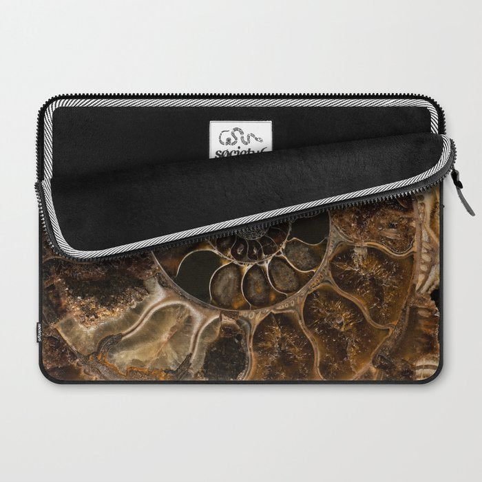 Earth treasures - Fossil in brown tones Laptop Sleeve Gallery Image 2