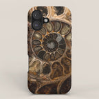 Earth treasures - Fossil in brown tones iPhone Case Gallery Image 1