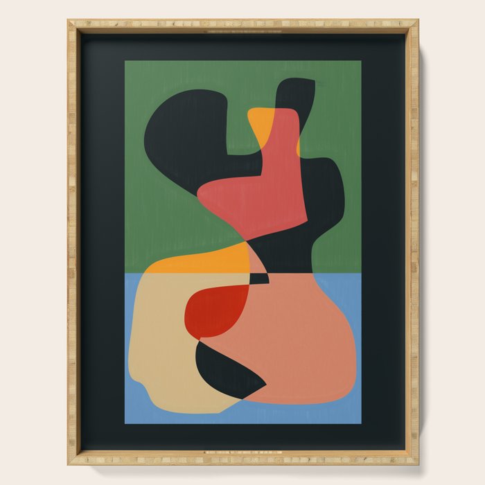 Geometric Abstraction 132 Serving Tray Gallery Image 1
