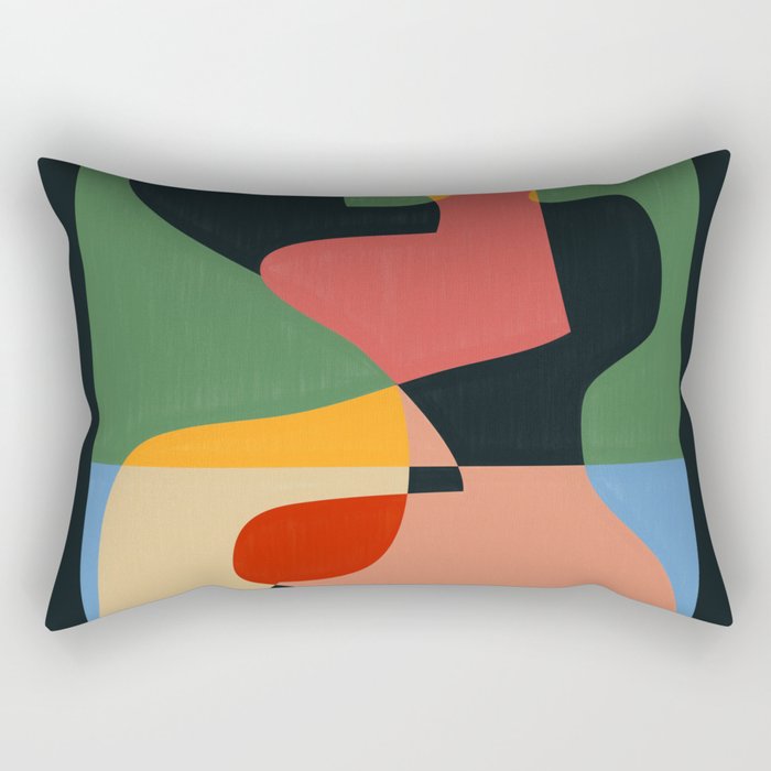 Geometric Abstraction 132 Rectangular Pillow Gallery Image 2