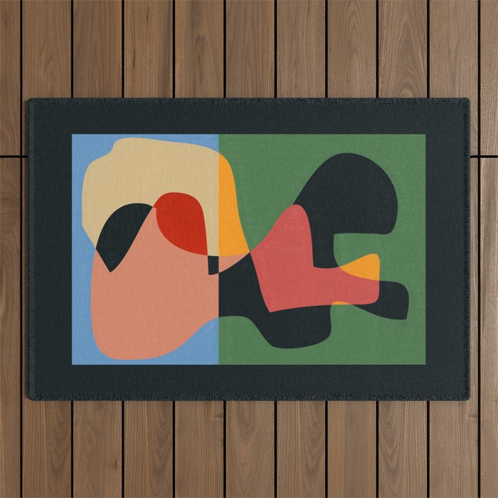 Geometric Abstraction 132 Outdoor Rug Gallery Image 1