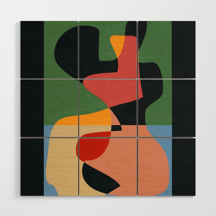 Geometric Abstraction 132 Wood Wall Art Gallery Image 1