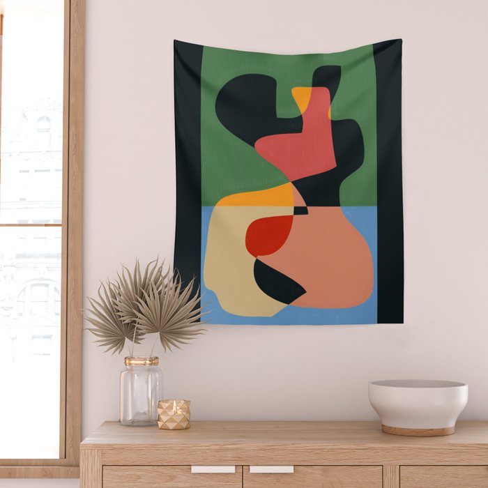 Geometric Abstraction 132 Wall Tapestry Gallery Image 2