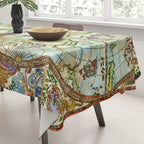 Magical Antique World Map  Tablecloth Gallery Image 3