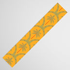 Vintage summer palm tree art pattern Table Runner Gallery Image 3