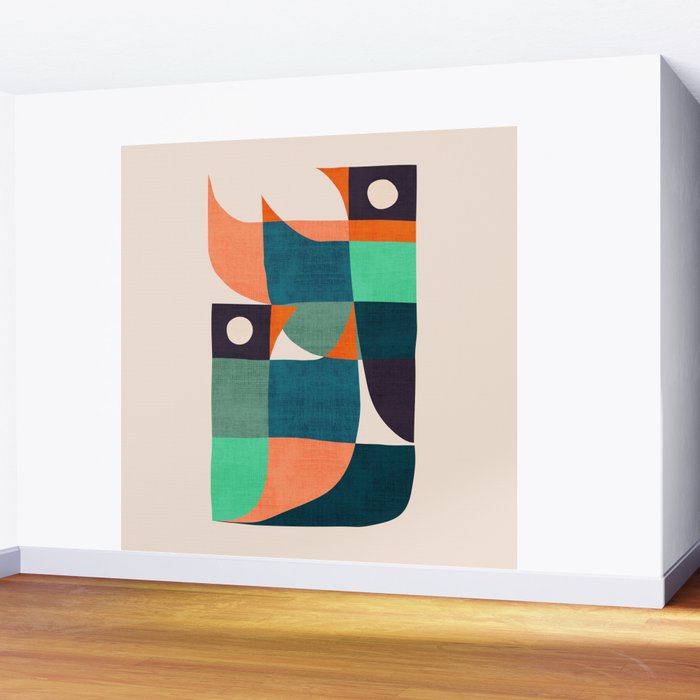 Two birds dancing Wall Mural Gallery Image 2