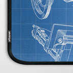 Sewing Machine Patent - Seamstress Craft Sewing Room Art - Blueprint Laptop Sleeve Gallery Image 3