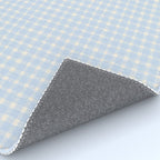 Blue White Gingham Check Rug Gallery Image 4