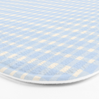 Blue White Gingham Check Bath Mat Gallery Image 3