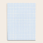 Blue White Gingham Check Notebook Gallery Image 4
