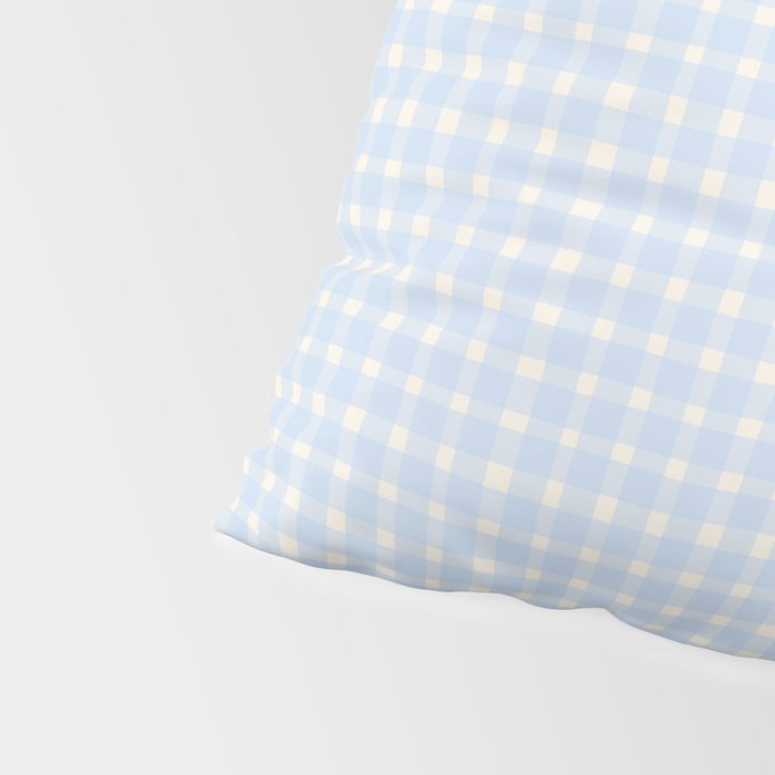 Blue White Gingham Check Pillow Sham Gallery Image 4
