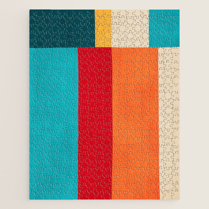 Modern Minimalist Geometric Artwork Jigsaw Puzzle Gallery Image 1