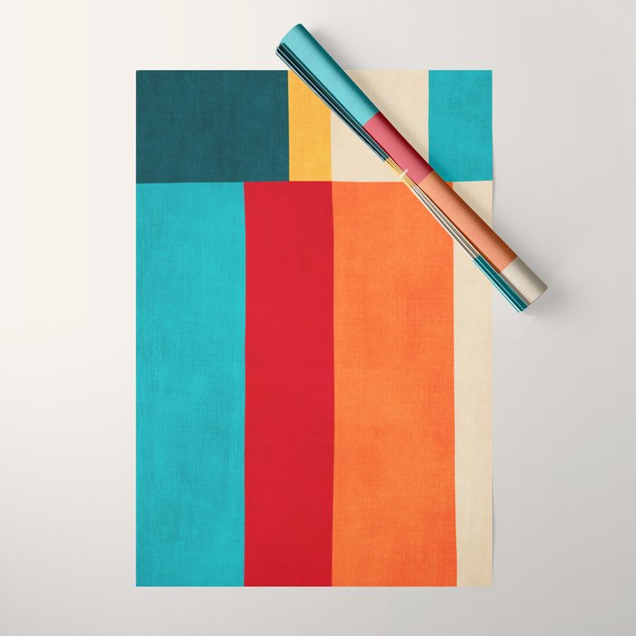 Modern Minimalist Geometric Artwork Wrapping Paper Gallery Image 1