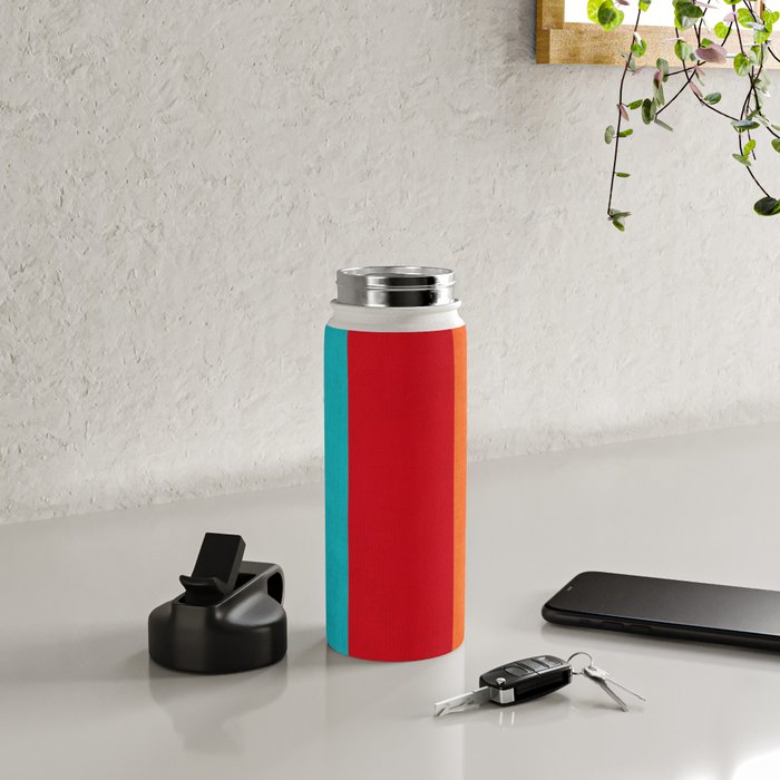 Modern Minimalist Geometric Artwork Water Bottle Gallery Image 4