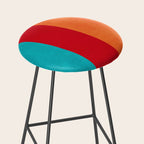 Modern Minimalist Geometric Artwork Stool Gallery Image 2
