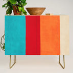 Modern Minimalist Geometric Artwork Credenza Gallery Image 1