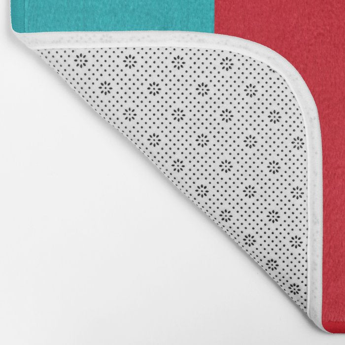 Modern Minimalist Geometric Artwork Bath Mat Gallery Image 2