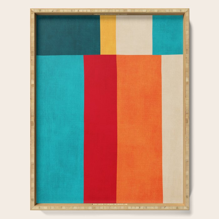 Modern Minimalist Geometric Artwork Serving Tray Gallery Image 1