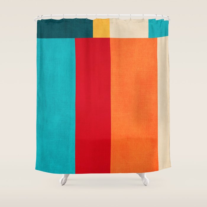 Modern Minimalist Geometric Artwork Shower Curtain Gallery Image 1