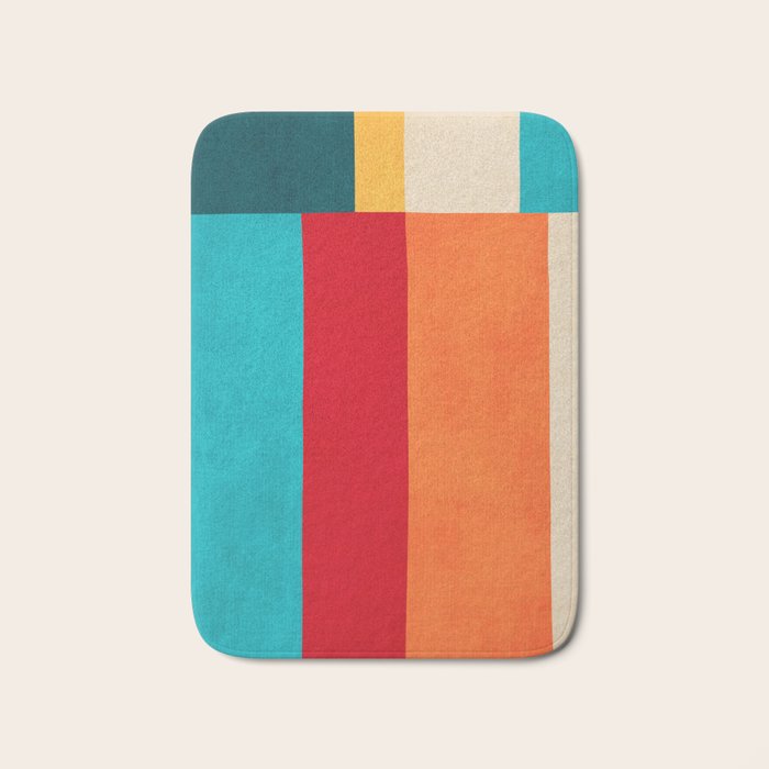 Modern Minimalist Geometric Artwork Bath Mat Gallery Image 1