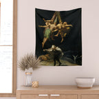 Francisco Goya "Witches' Flight also known as Witches in Flight or Witch" Wall Tapestry Gallery Image 2