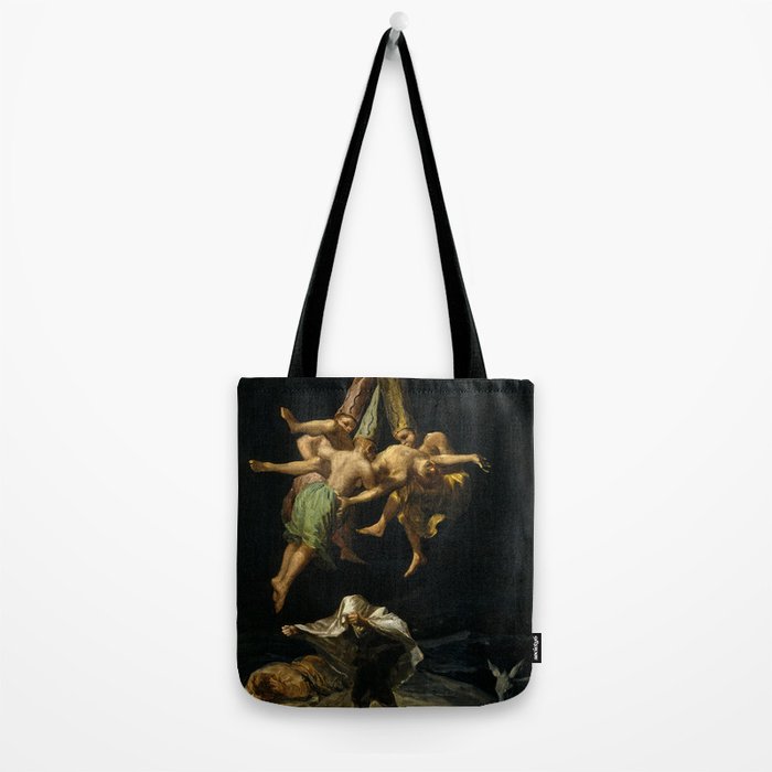 Francisco Goya "Witches' Flight also known as Witches in Flight or Witch" Tote Bag Gallery Image 2