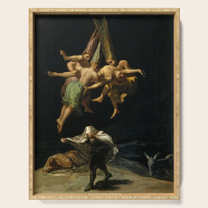 Francisco Goya "Witches' Flight also known as Witches in Flight or Witch" Serving Tray Gallery Image 1