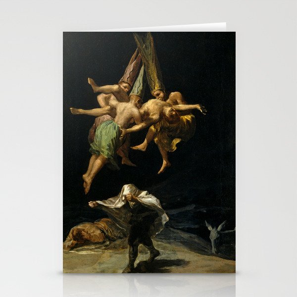 Francisco Goya "Witches' Flight also known as Witches in Flight or Witch" Stationery Card Gallery Image 2