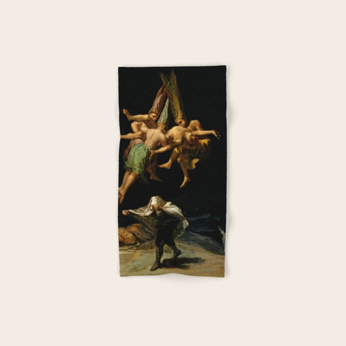 Francisco Goya "Witches' Flight also known as Witches in Flight or Witch" Towels Gallery Image 1