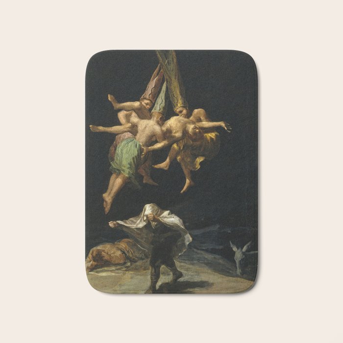 Francisco Goya "Witches' Flight also known as Witches in Flight or Witch" Bath Mat Gallery Image 1