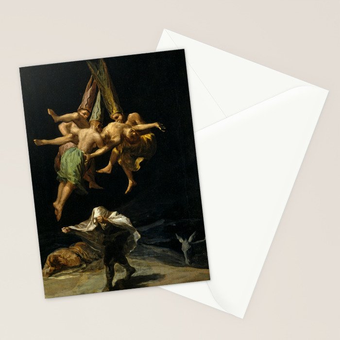 Francisco Goya "Witches' Flight also known as Witches in Flight or Witch" Stationery Card Gallery Image 2