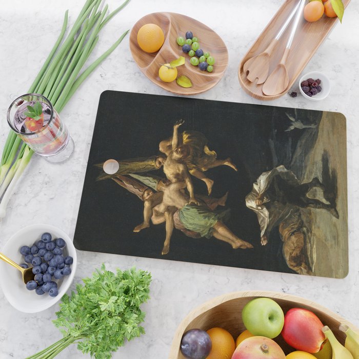 Francisco Goya "Witches' Flight also known as Witches in Flight or Witch" Cutting Board Gallery Image 2