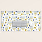 Hanukkah Latke and Menorah Desk Mat Gallery Image 1