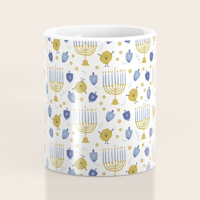 Hanukkah Latke and Menorah Coffee Mug Gallery Image 4
