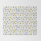 Hanukkah Latke and Menorah Throw Blanket Gallery Image 2