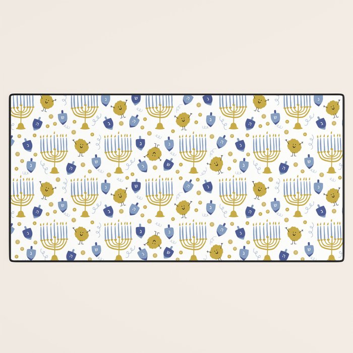 Hanukkah Latke and Menorah Desk Mat Gallery Image 3