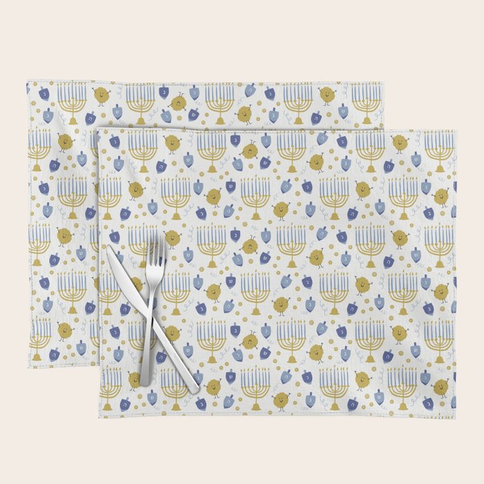 Hanukkah Latke and Menorah Placemat Gallery Image 1
