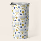 Hanukkah Latke and Menorah Travel Mug Gallery Image 3