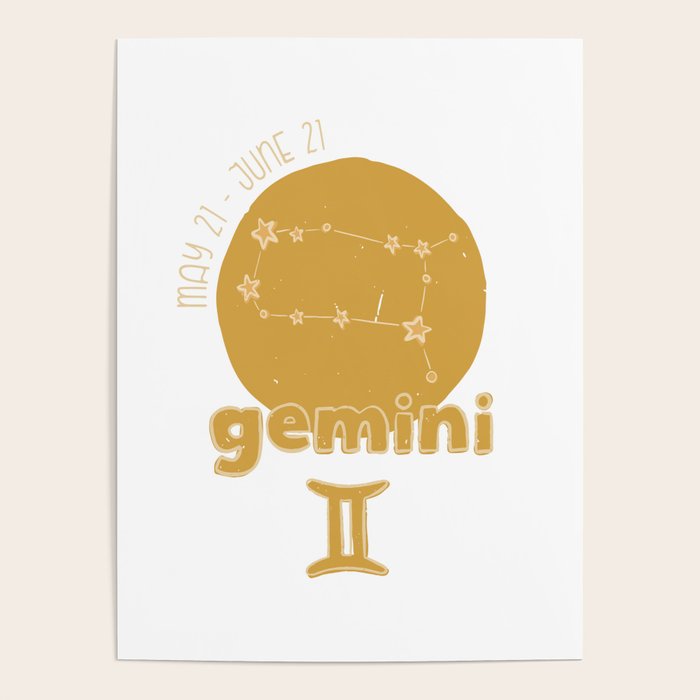 Gemini Constellation Poster Gallery Image 1