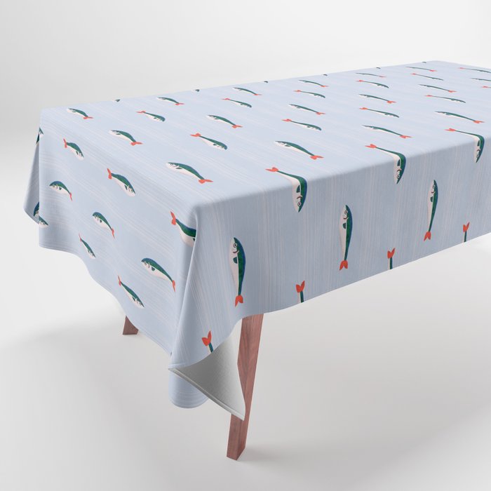 Sardines In The Sea Pattern Tablecloth Gallery Image 1